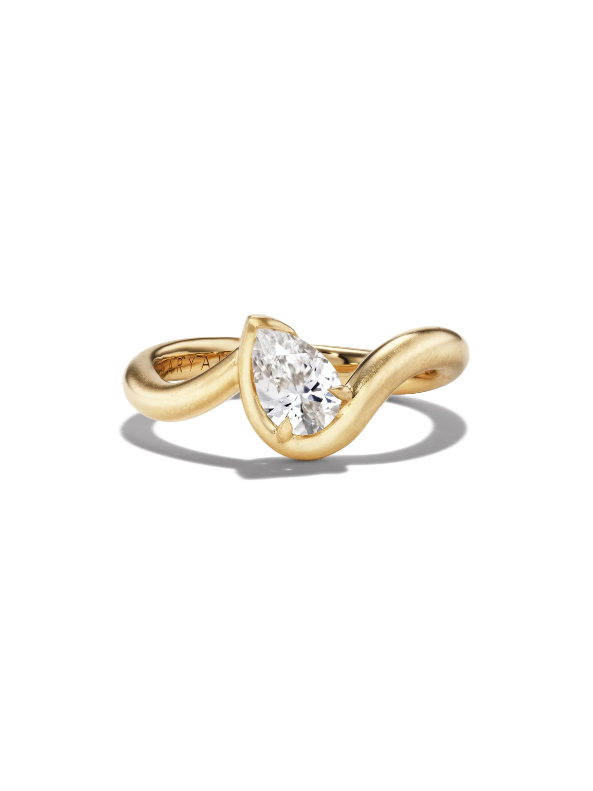 Bb Thelma White Sapphire Pinky Ring