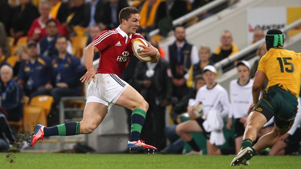 George North scores for Lions v Australia