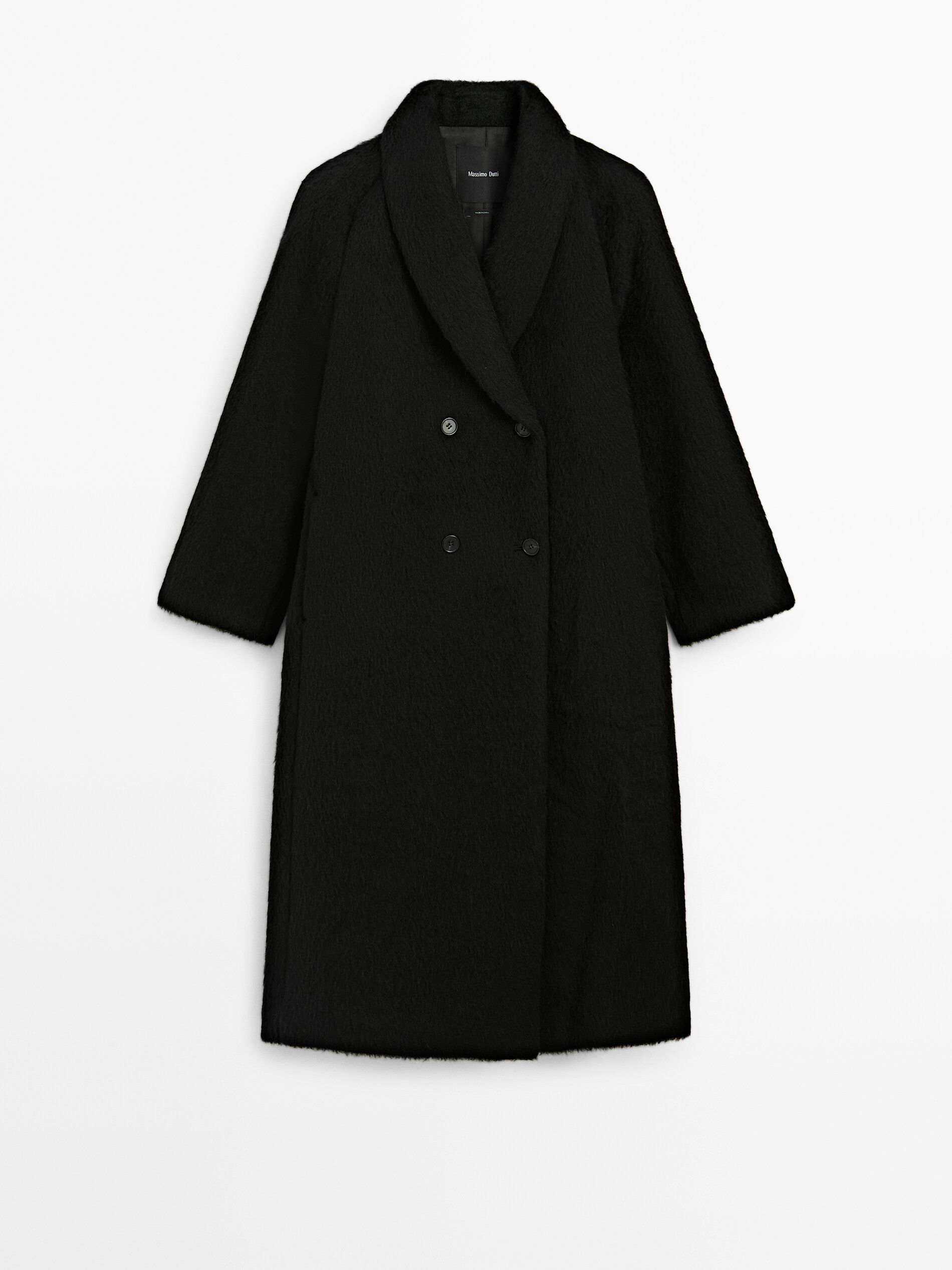 Long Alpaca and Wool Coat