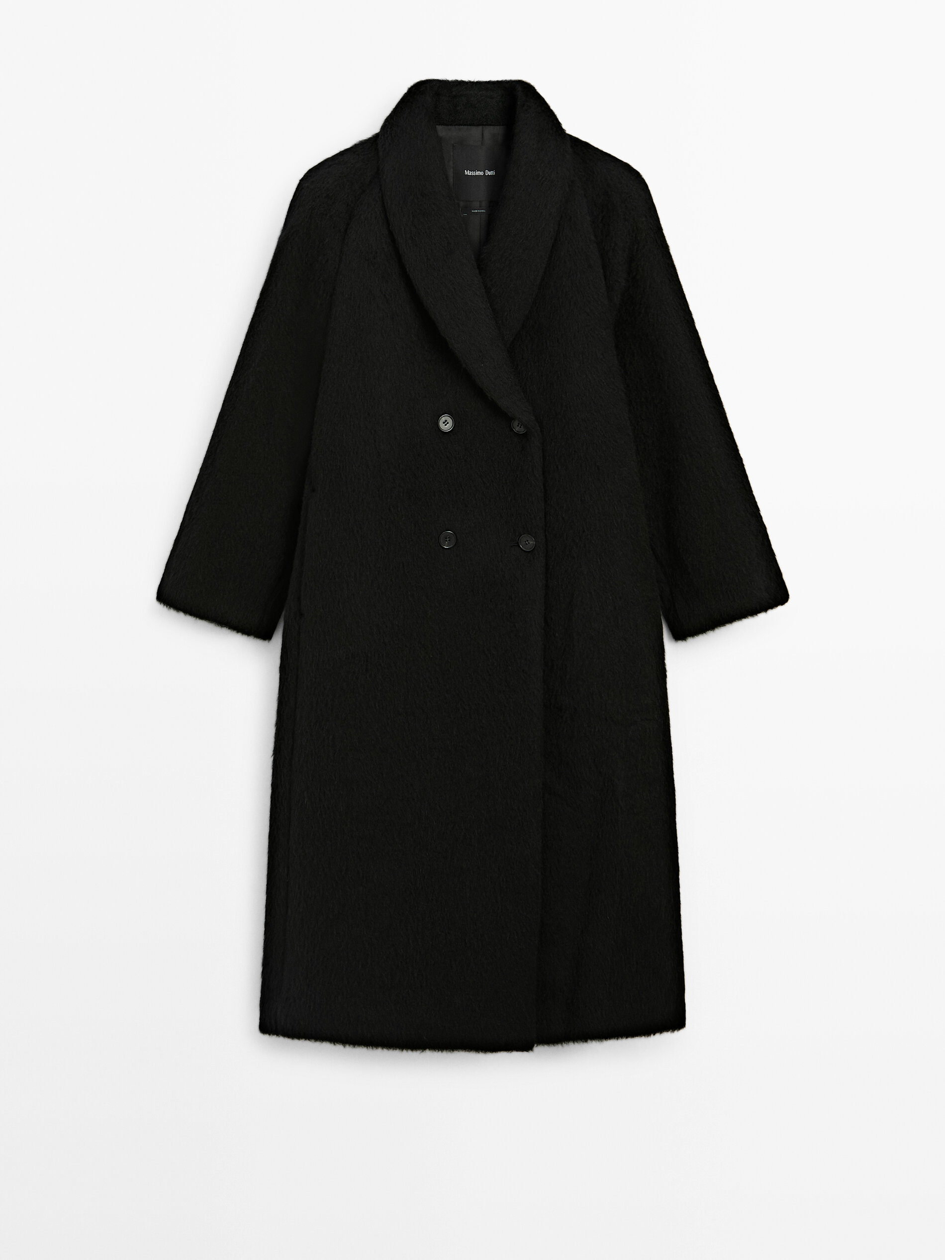 Long Alpaca and Wool Coat