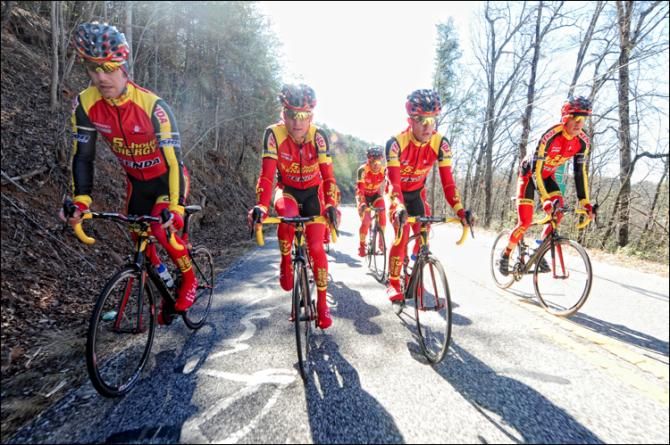The 2013 5-Hour Energy/Kenda team trains in Georgia