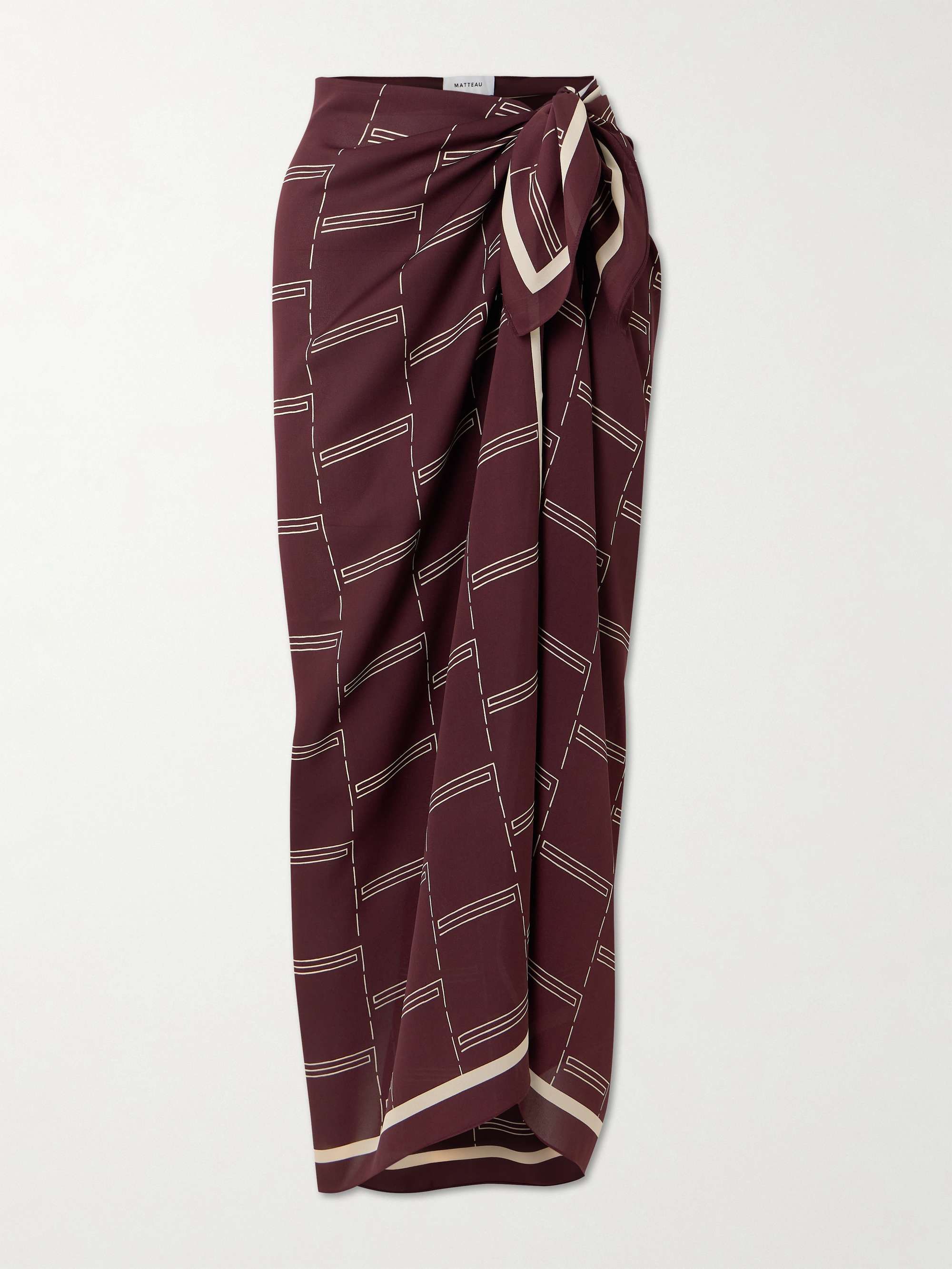 Printed Silk-Georgette Pareo