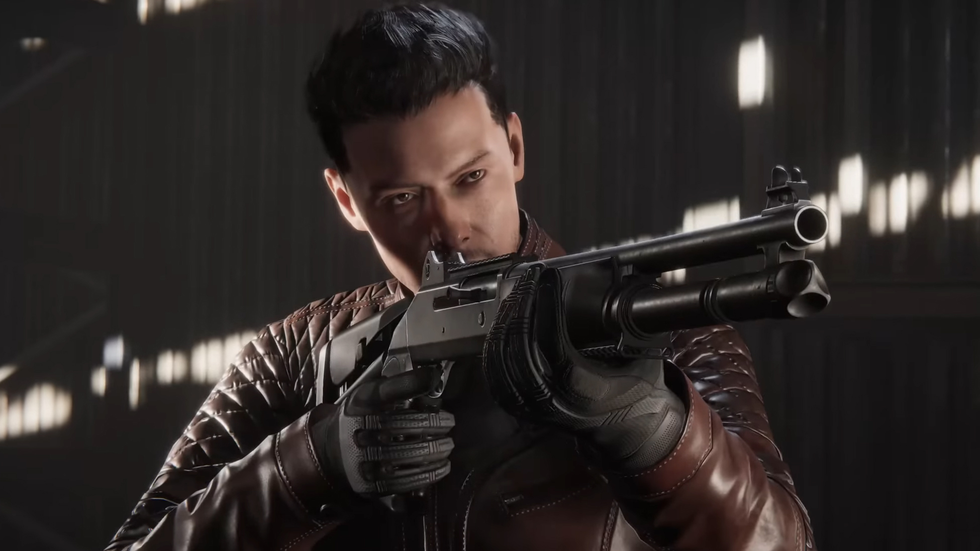 A guy with a shotgun