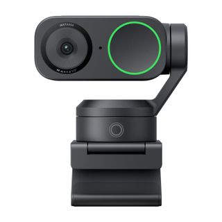 A render of the Insta 360 Link 2 webcam on a white background.