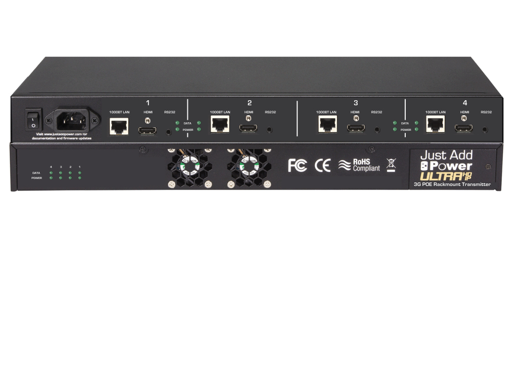 Just Add Power Adds Rackmount Transmitter to 3G Ultra HD Over IP Ecosystem