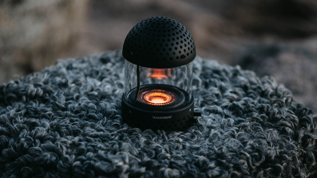 The new Transparent Light Speaker is a portable beauty