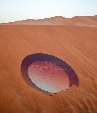 Large disk in the desert