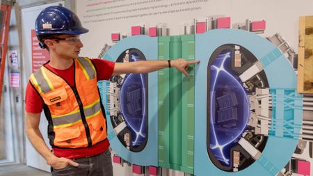 Alex Creely, director of tokamak operations at CFS, is seen at the company's Deven, Massachusetts, campus