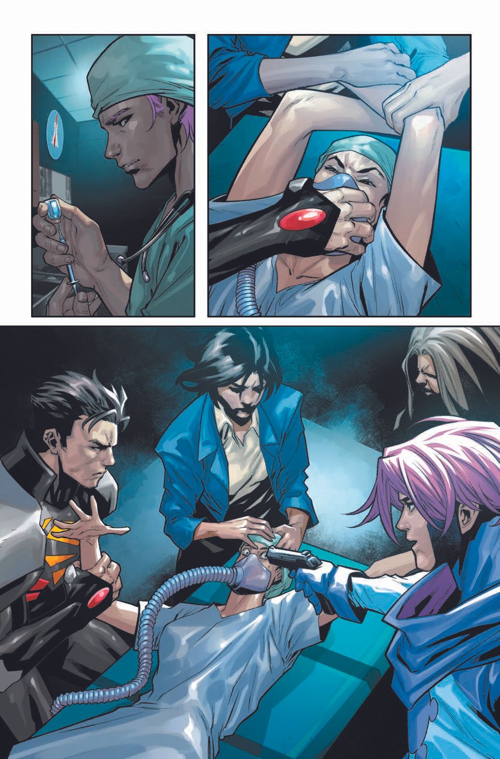 Interior pages from Secret Six #1.