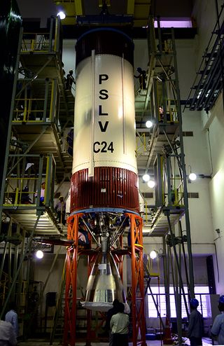 Polar Satellite Launch Vehicle Prepped