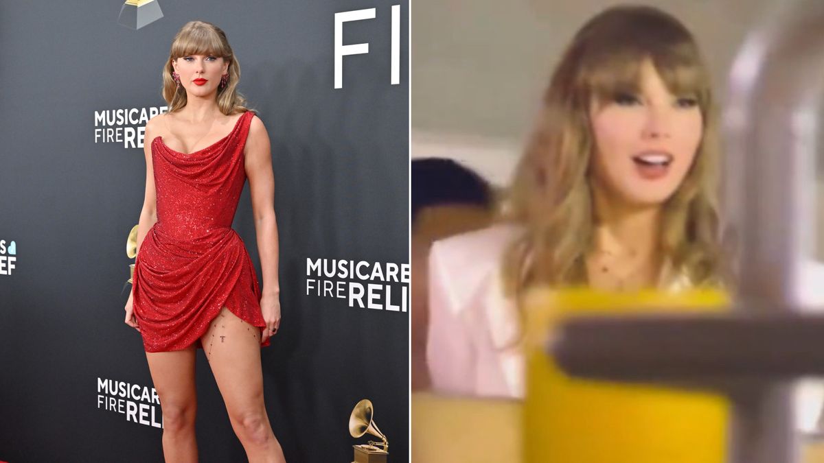 等等，泰勒·斯威夫特（Taylor Swift）的2025年超級碗“ T”項鍊實際上是她格萊美獎的腿鏈嗎？