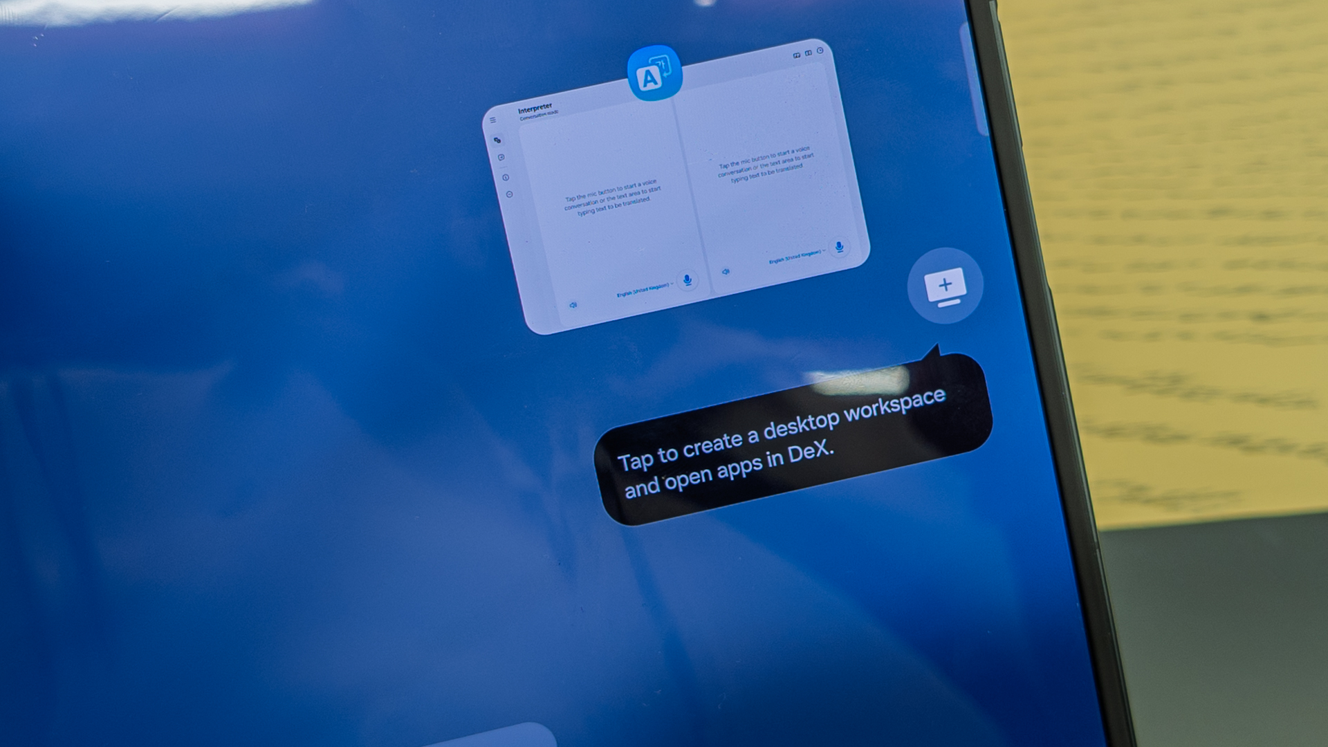 Samsung Galaxy Z TriFold on display at a Samsung store in Dubai Hills Mall, Dubai, UAE.