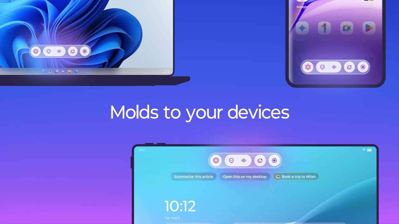 Motorola Qira AI assistant across different devices