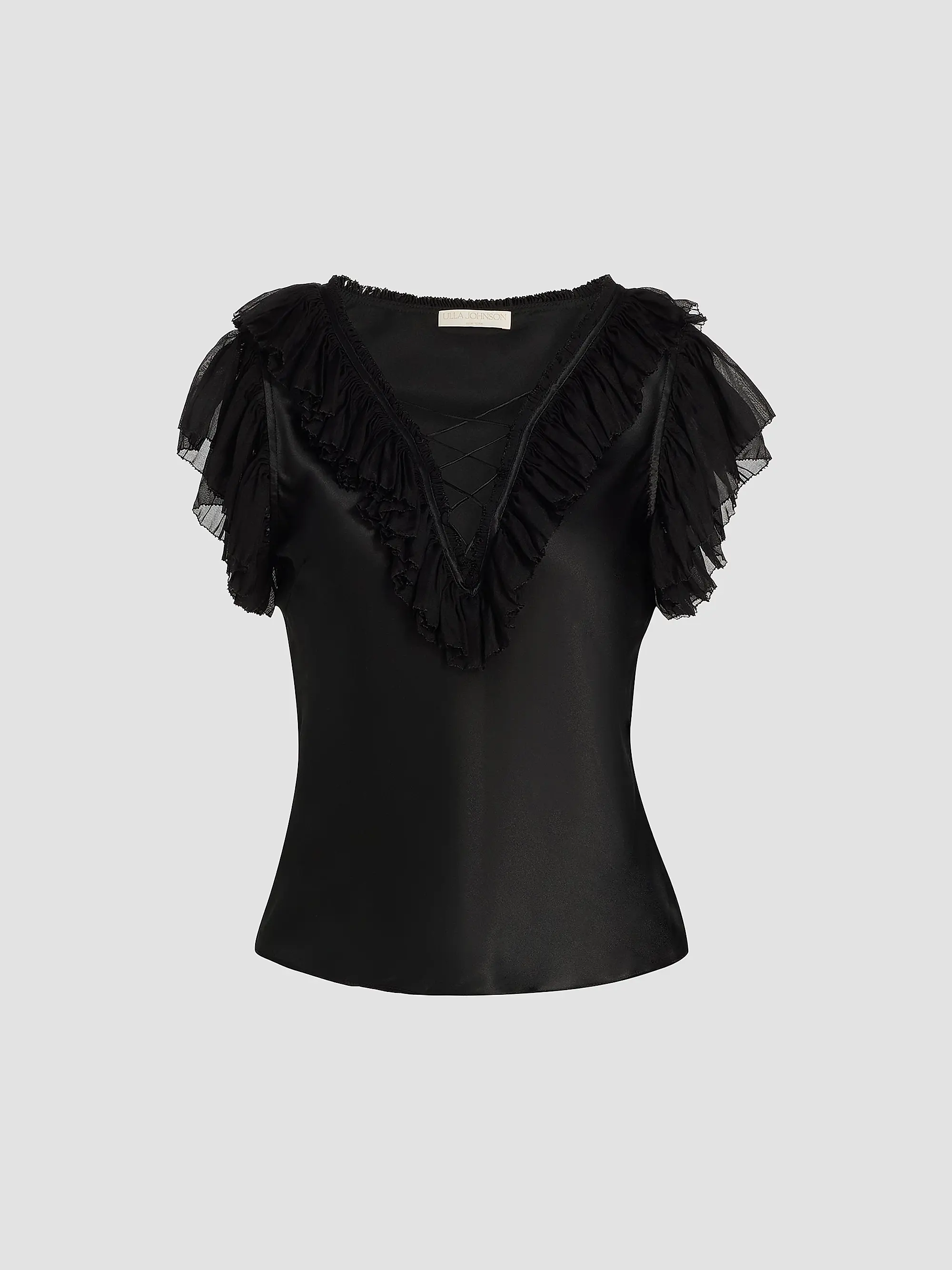 Ilyana Ruffled Silk Top