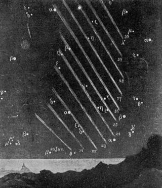 A sketch of the Great Southern Comet of January 1887.