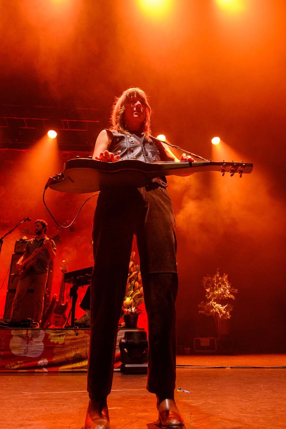 Larkin Poe onstage at Hammersmith Apollo, London