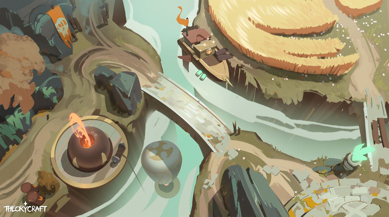 Loki concept art featuring bridge in fantasy world