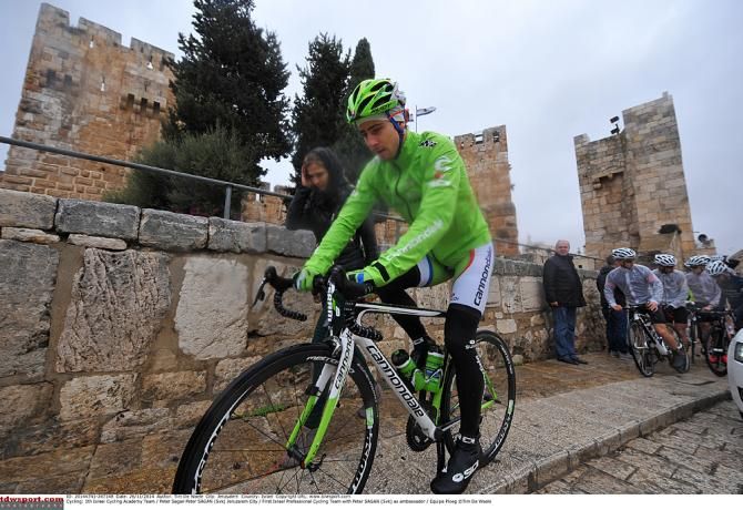Peter Sagan in Jerusalem