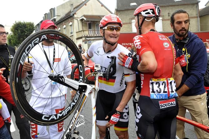 Andr&eacute; Greipel (Lotto Belisol) pleased with the win