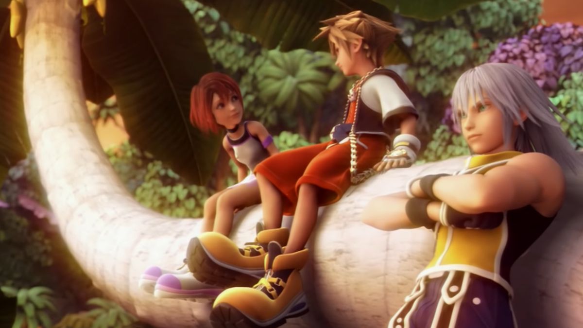 kingdom hearts sora, kairi and riku