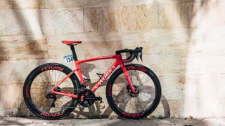 A red S-Works Tarmac SL7