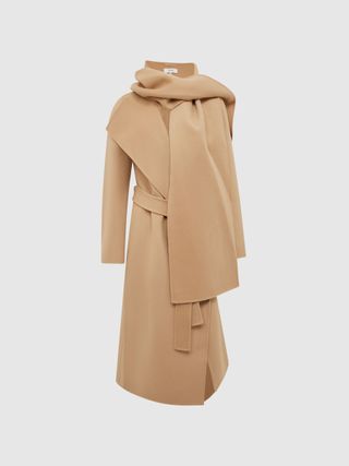 Valentina Wool Scarf Blindseam Longline Coat