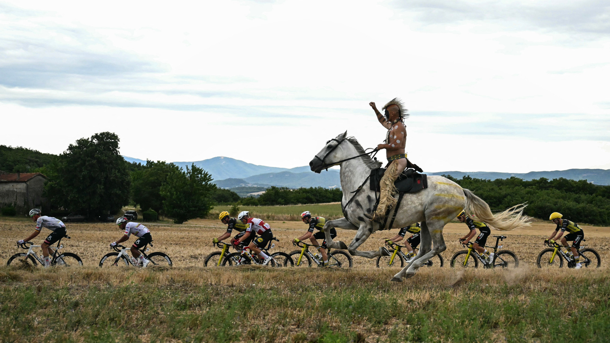 A man on horseback