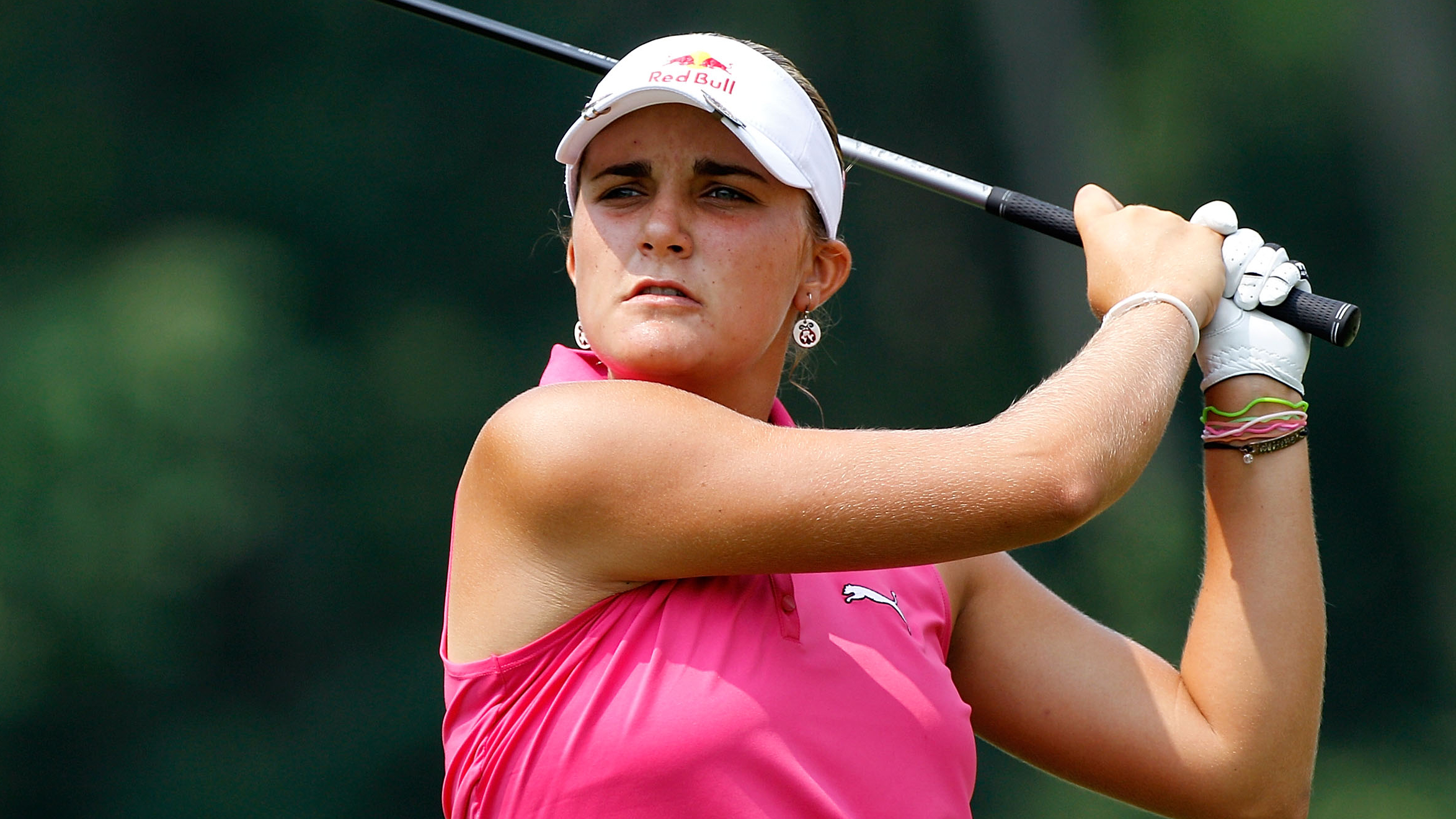 Lexi Thompson takes a shot during the 2010 US Women's Open