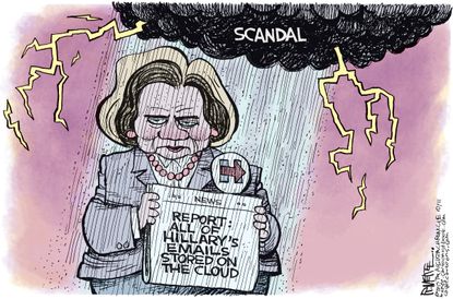 Political cartoon U.S. Hillary Clinton 2016 Emails