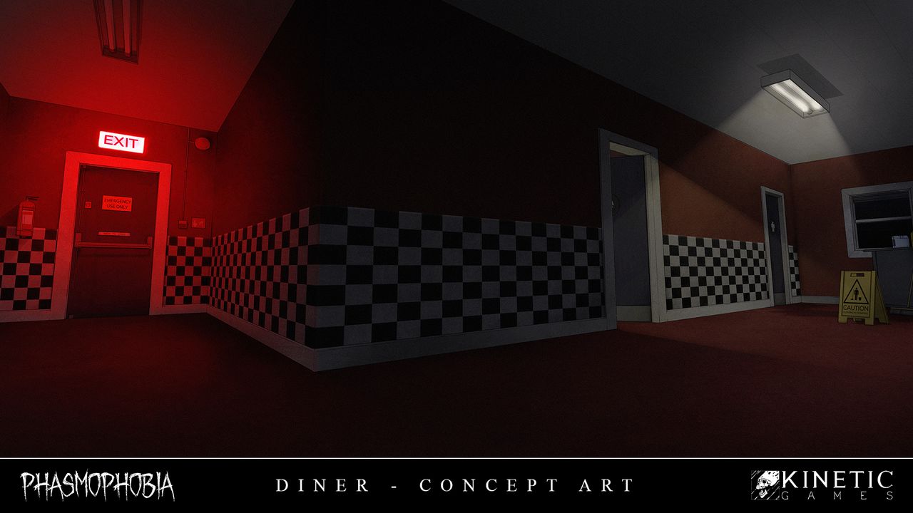 The new Phasmophobia map, Nell's Diner