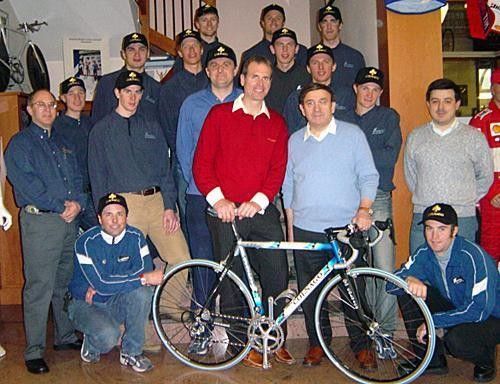 Members of the Navigators Insurance Cycling Team
