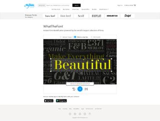 Online typography tools: WhatTheFont