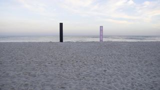 James Perkins 'post-totem' beach installation. Photography: James Perkins