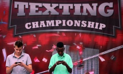 The final round of the LG Mobile U.S. National Texting Championships