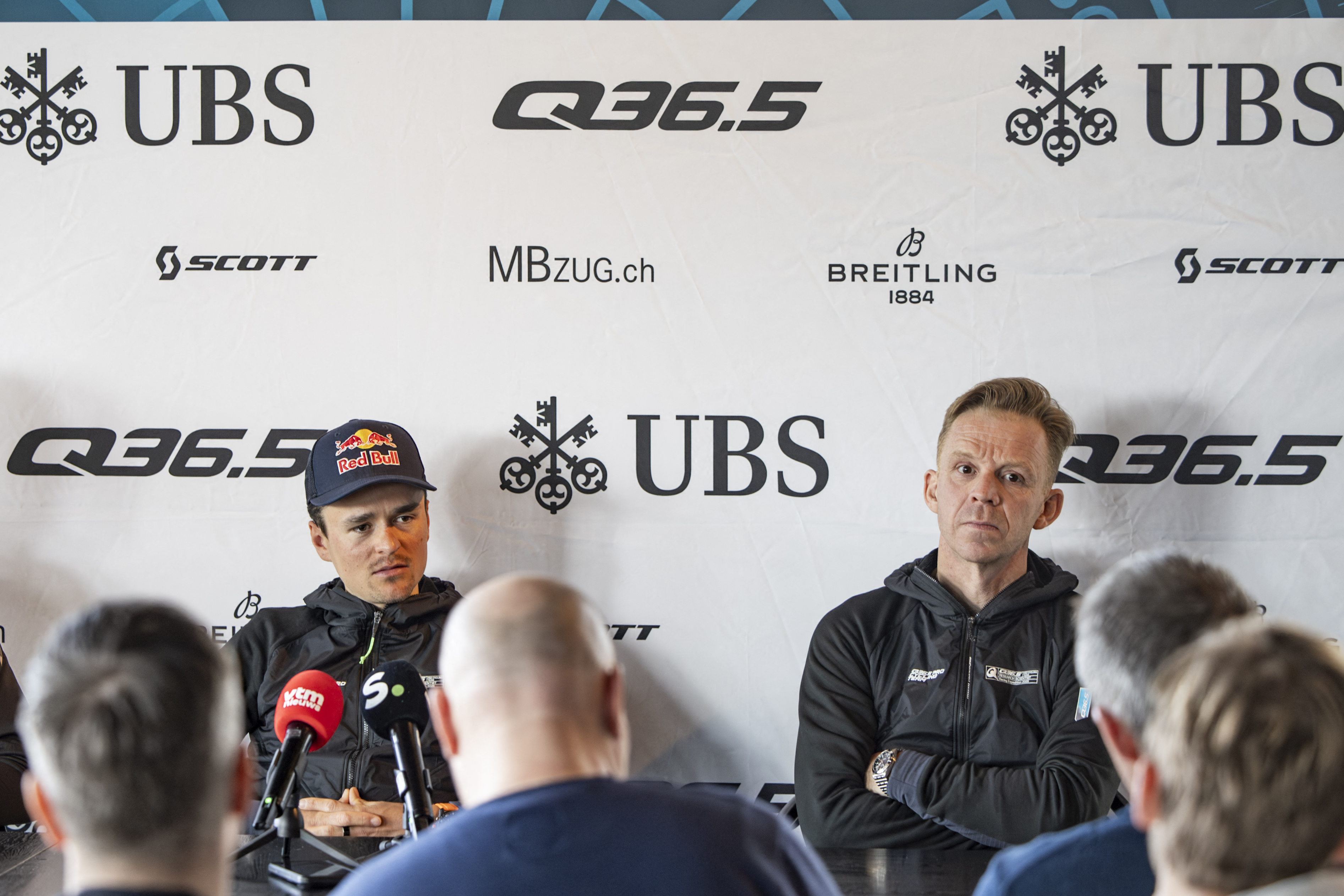 Pidcock alongside long-term coach Bogaerts earlier in the season