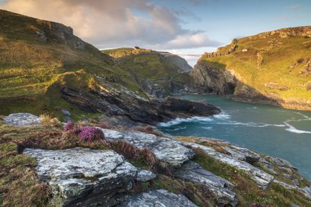 Tintagel bridge in a picture by by Justin Minns