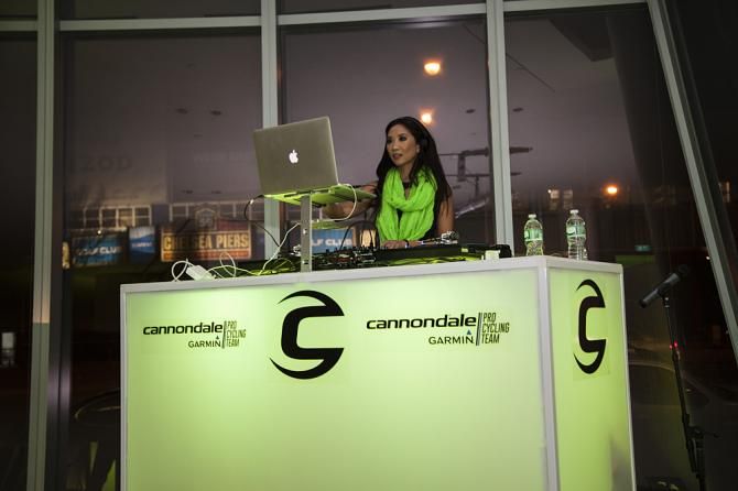 Music set the tone for the Cannondale-Garmin team launch