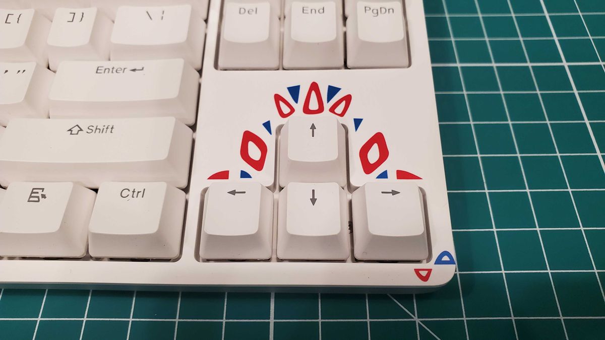 a white keyboard