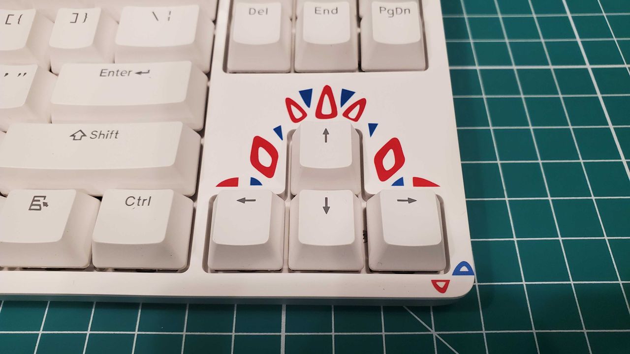 a white keyboard