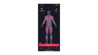 Fitbod app's recovery page