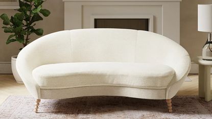 Ivy Pacific Velvet 3 Seater Curved Sofa