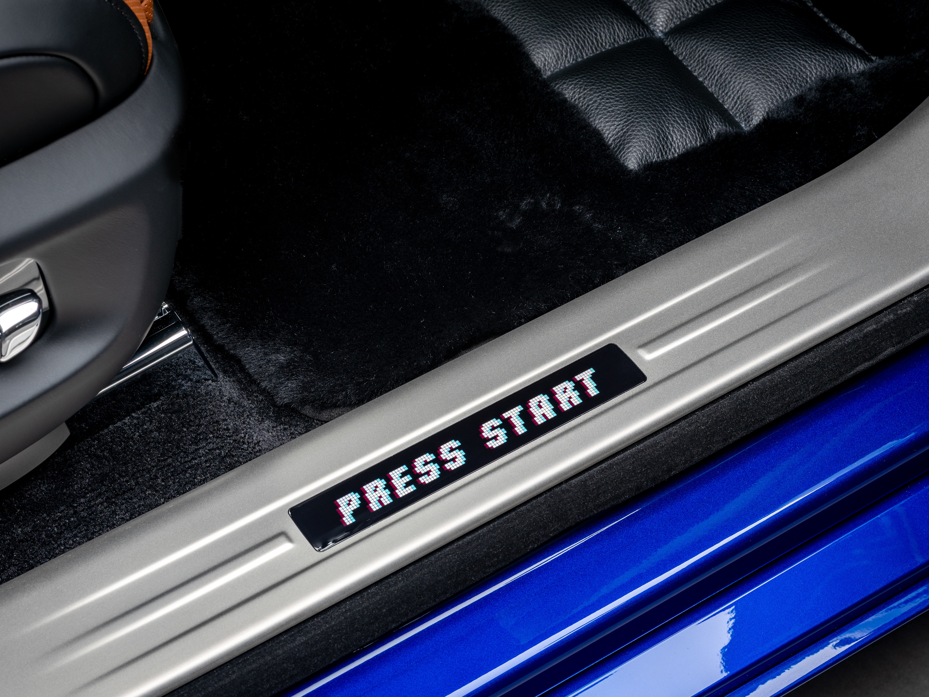 One of the four bespoke treadplates in the Black Badge Ghost Gamer