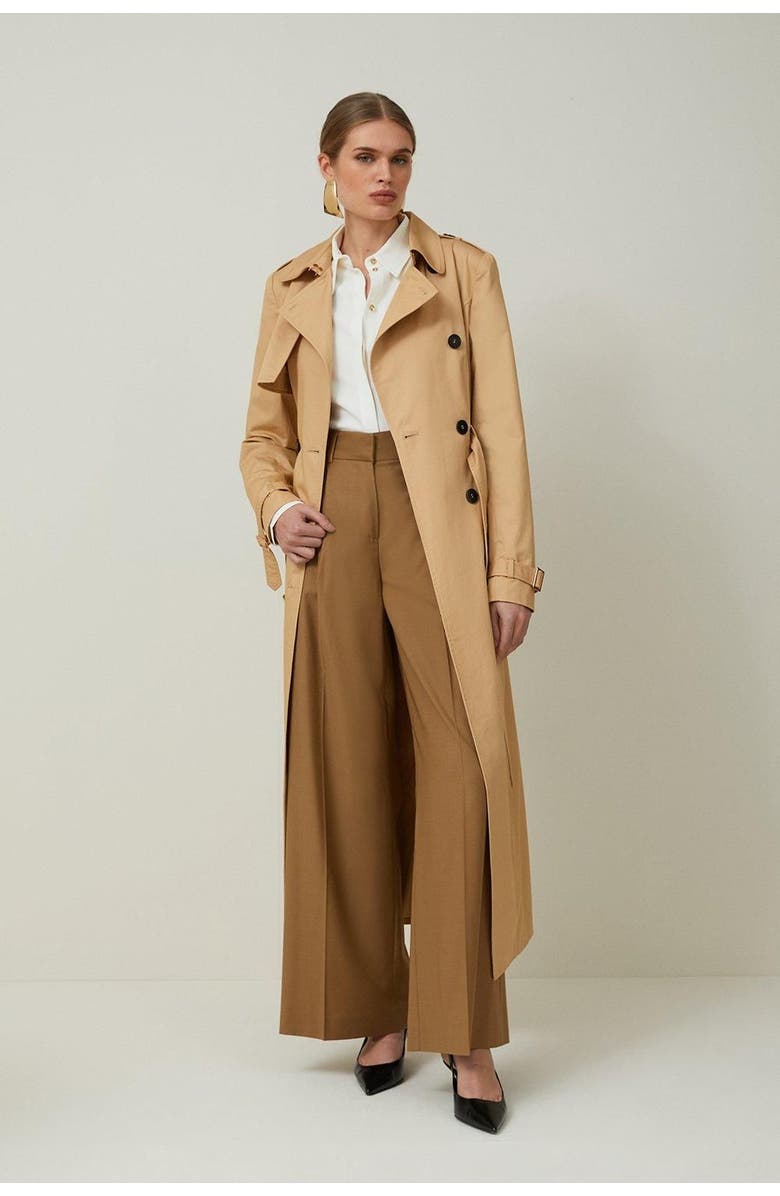 Tailored Classic Belted Trench Coat
