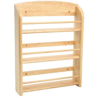 wooden spice storage rack