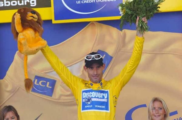 His time in yellow was brief. Tour de France 2006