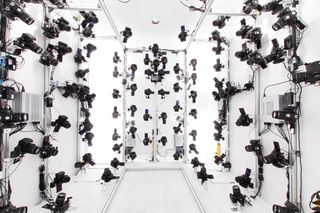 The photogrammetry camera array inside the Pixel Light Effects van is made up of 144 Canon DSLR cameras
