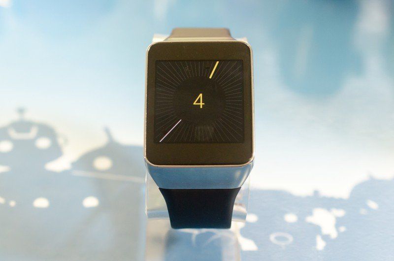 The Digitalog watch face has a digital hour in the center and standard hands for the minutes and seconds
