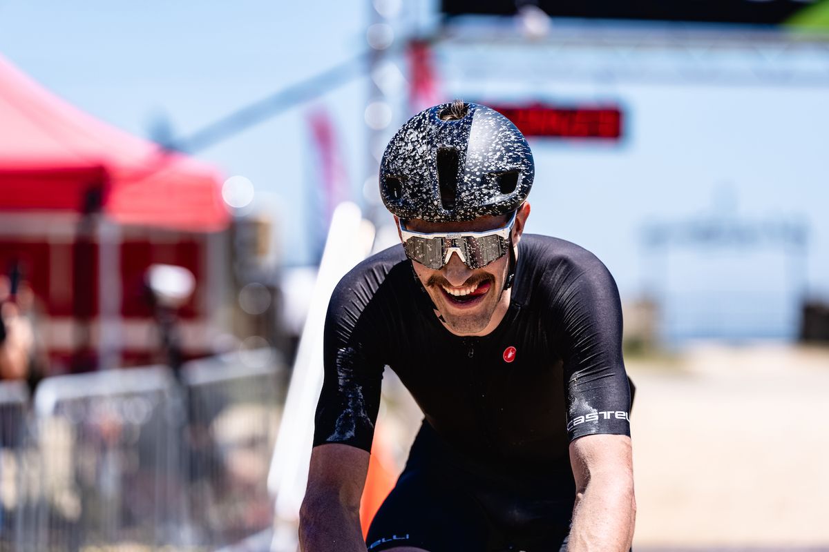 Julien Gagne at the 150 'La Loca' event at the 2024 Gravel Locos