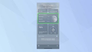 How to view lunar information in Weather app