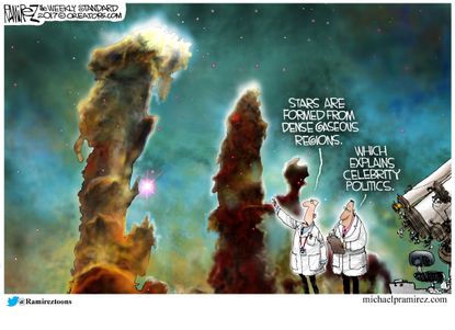 Political Editorial cartoon U.S. Celebrities